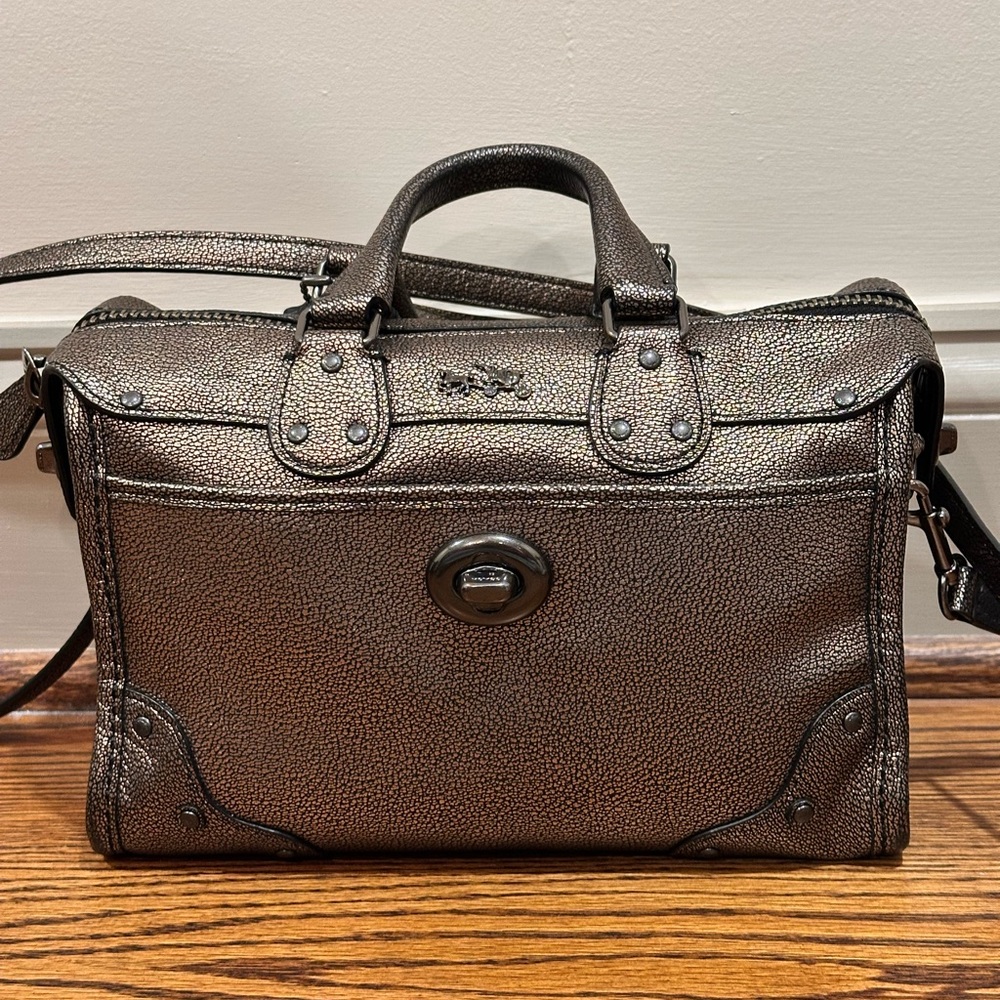 Coach Metallic Rhyder Satchel Fall 2014 - Picture 2 of 5